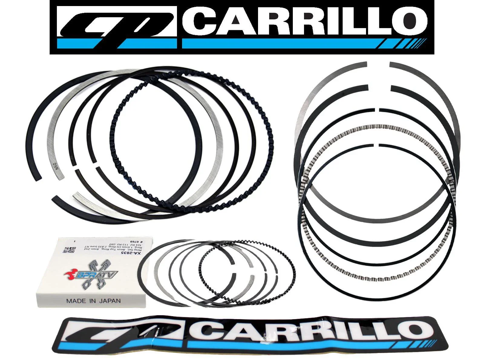 Yamaha YFZ450 YFZ 450X YFZ 450R YZ450F 98mm 98 mm Big Bore CP Piston Rings Only - Image 16