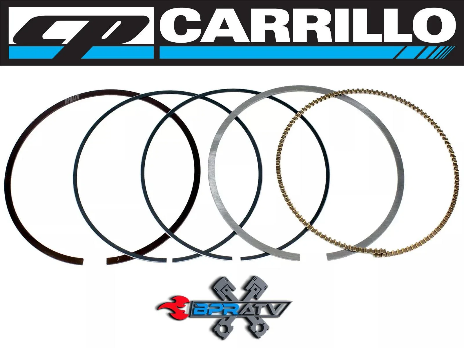 Yamaha YFZ450 YFZ 450X YFZ 450R YZ450F 98mm 98 mm Big Bore CP Piston Rings Only - Image 18