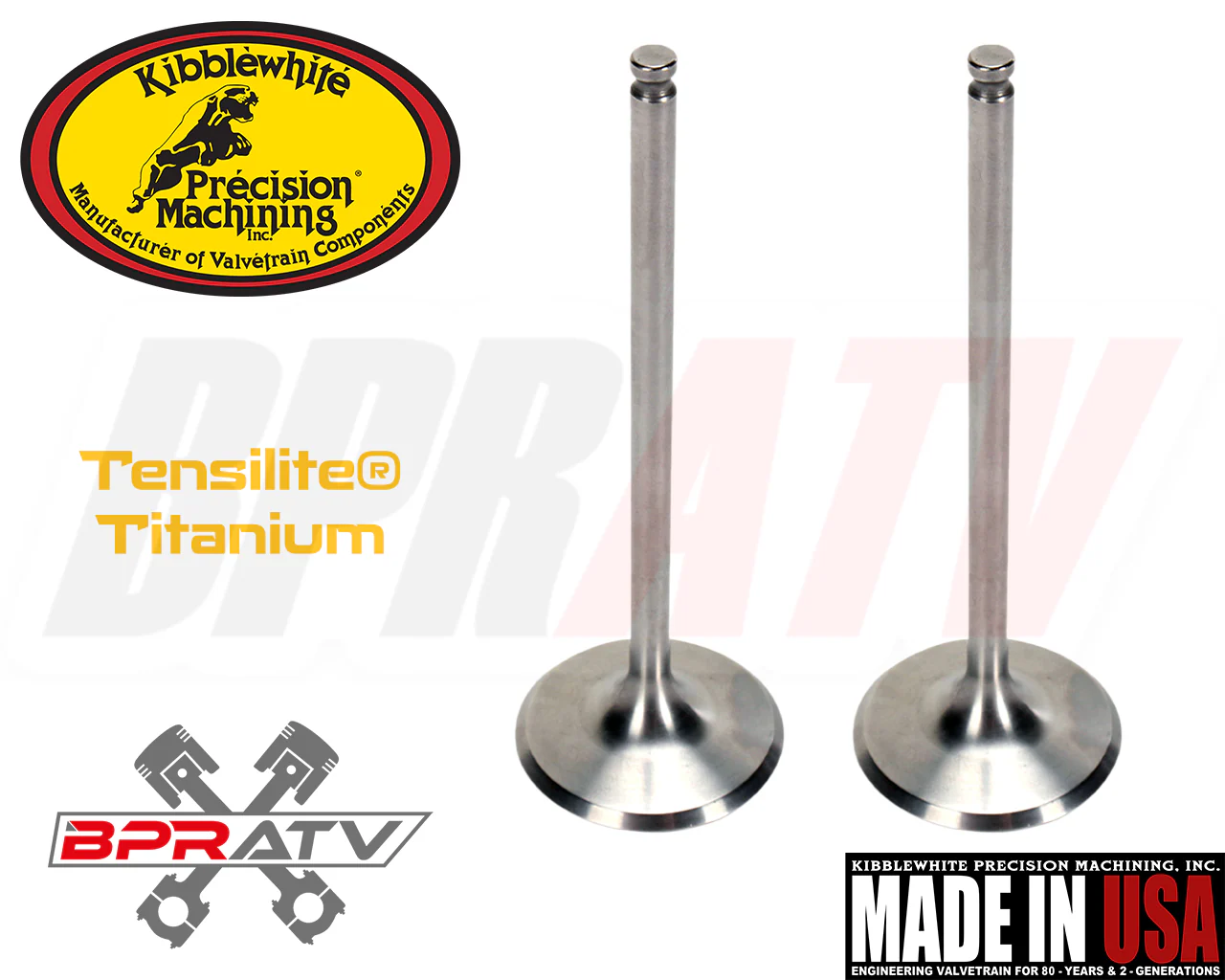 Yamaha YFZ450 YFZ 450R 450X Kibblewhite TITANIUM Intake Exhaust Valves RED Seals - Image 18