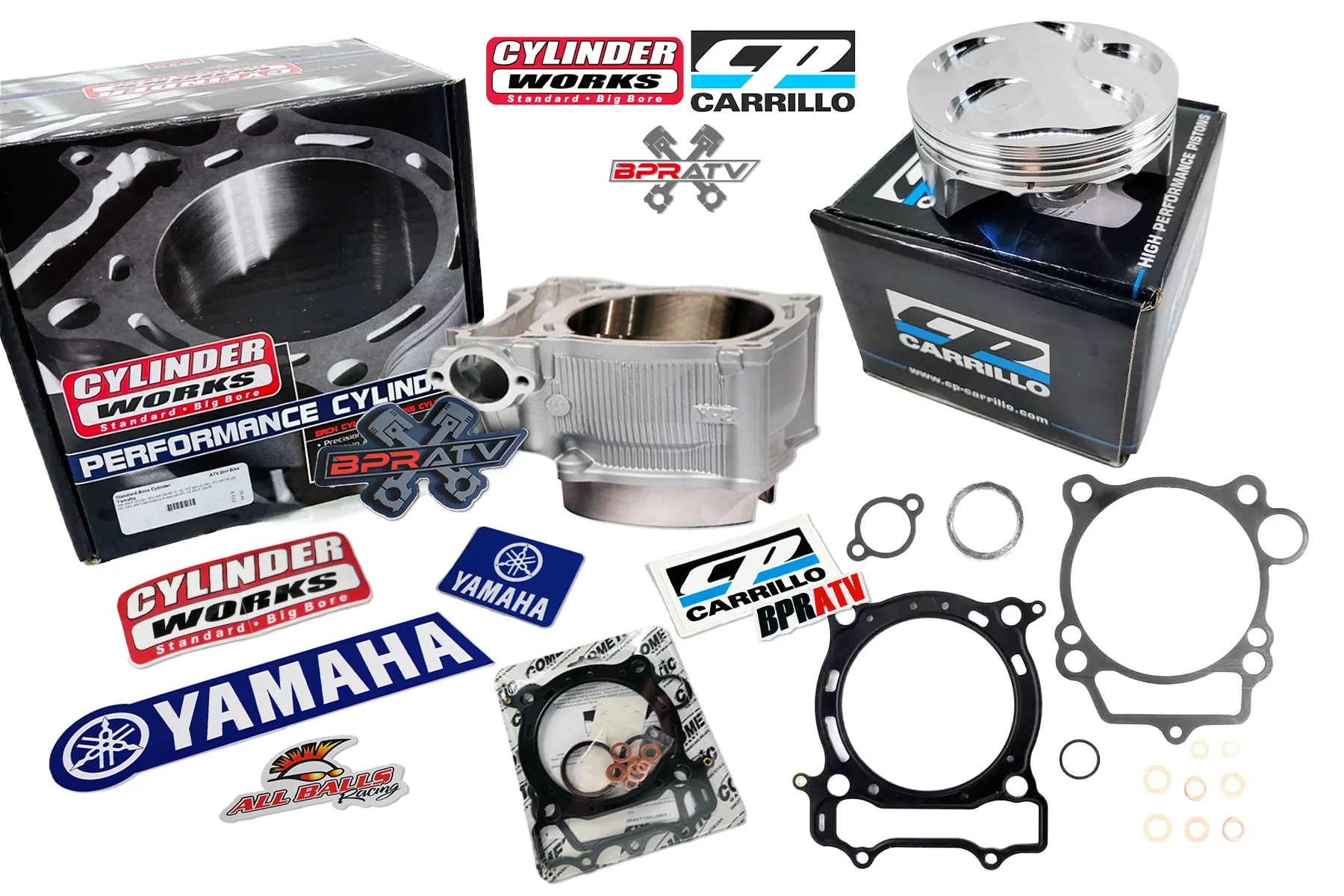Yamaha YFZ450R 450X Top End Kit Cylinder Works 95mm CP Carrillo Piston & Cometic - Image 4