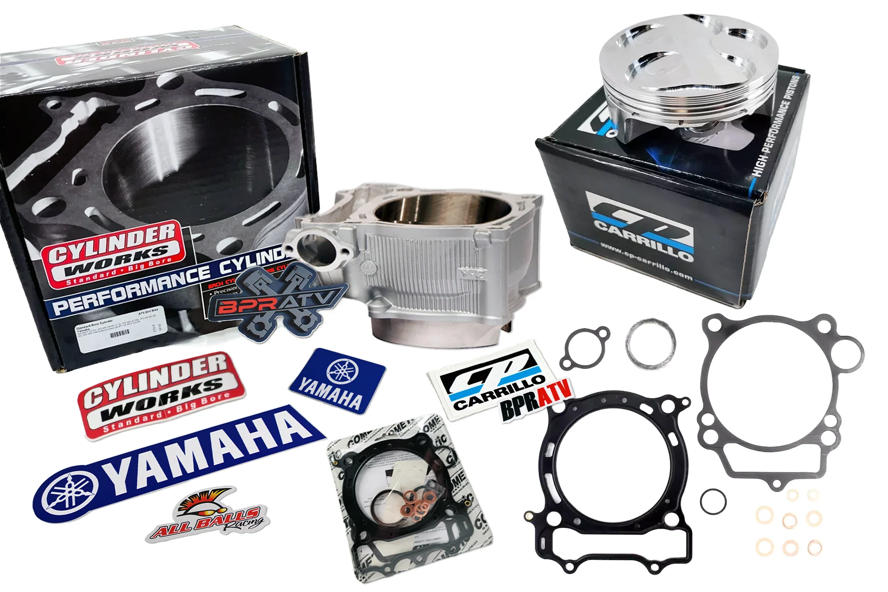 Yamaha YFZ450R/X 98mm Big Bore Top End Rebuild Kit CP/Carrillo Piston Cometic US - Image 9