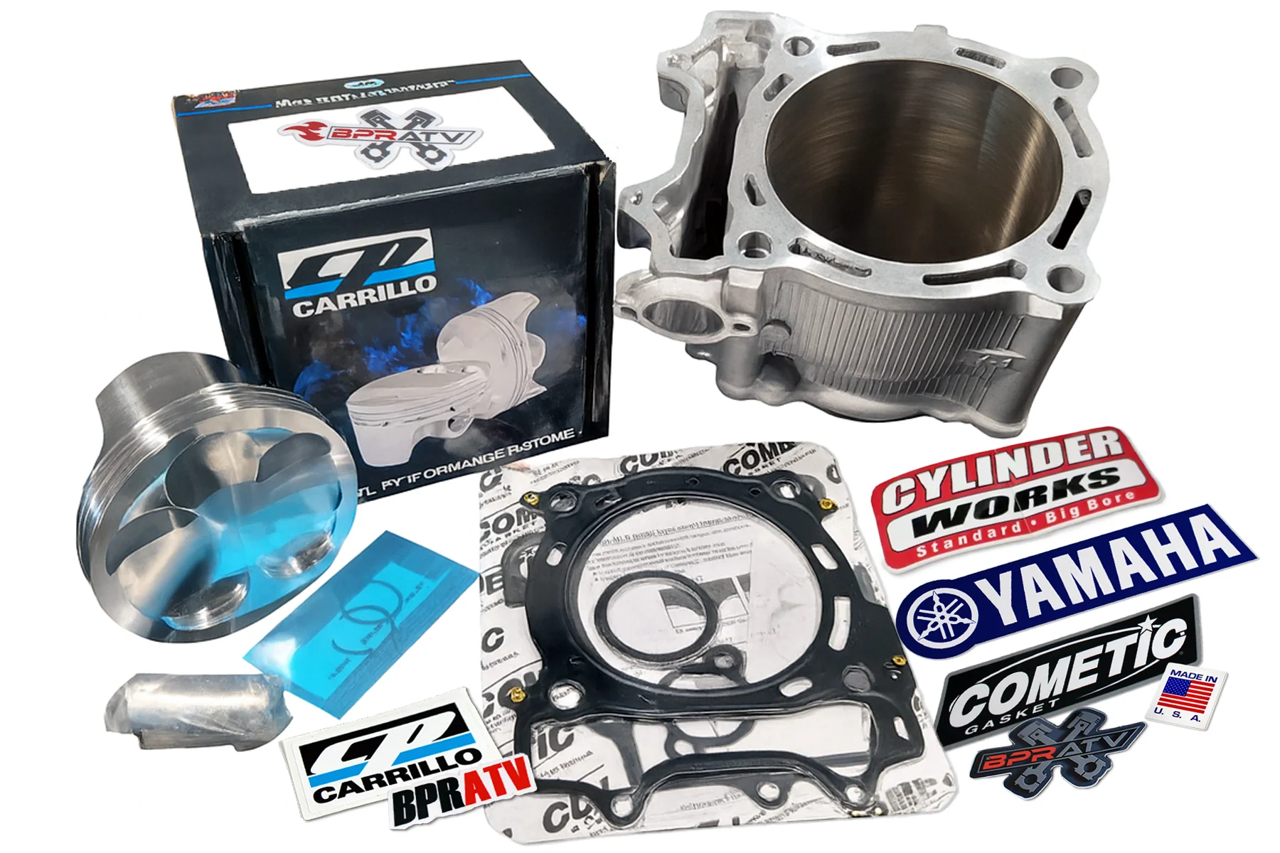 Yamaha YFZ450R YFZ 450R 98mm Top End Cylinder Works CP Piston Gasket Rebuild Kit