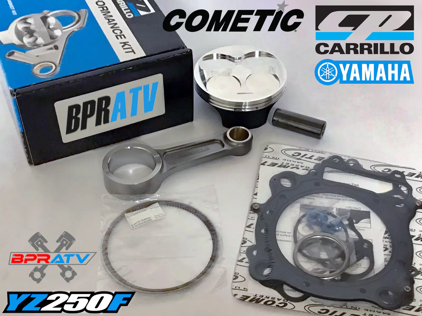 Yamaha YFZ450R YFZ 450R CP 13.75:1 Standard Bore RACE Piston Gasket Carrillo Rod - Image 4