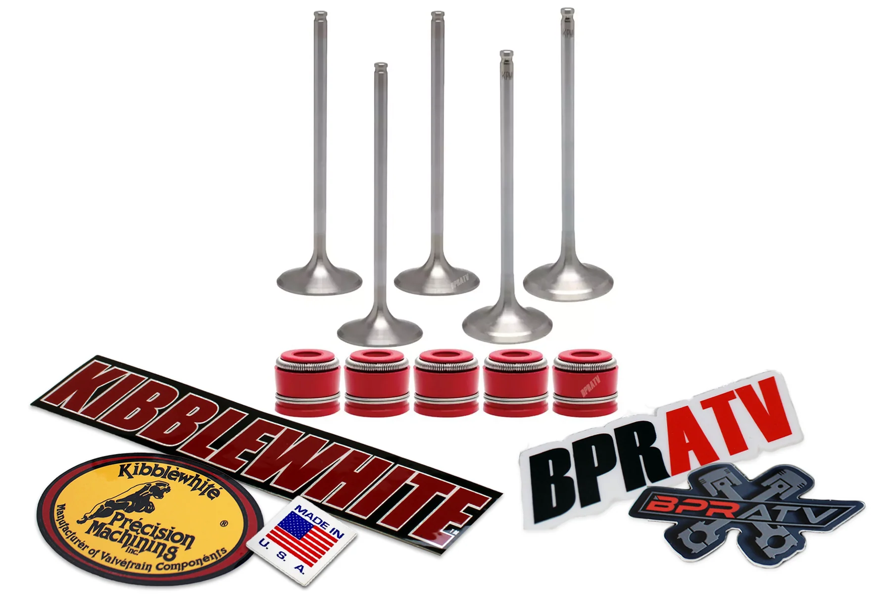 Yamaha YFZ450R YFZ 450R Kibblewhite Tensilite TITANIUM Intake Exhaust Valves Set - Image 5