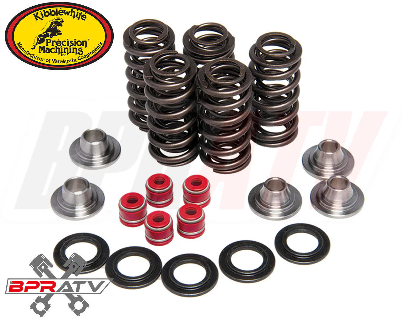 Yamaha YFZ450R YFZ 450R Kibblewhite TITANIUM Valves Springs Kit Seals & KEEPERS - Image 4