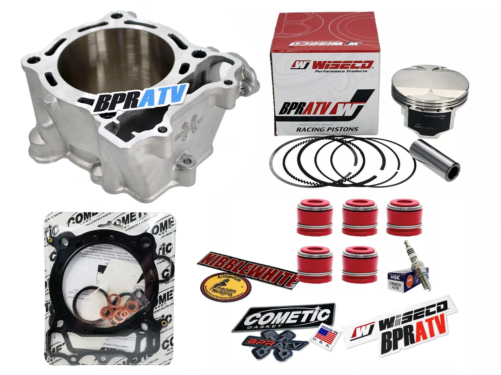 Yamaha YFZ450R YFZ 450R Wiseco Piston 98mm BIG BORE Cylinder Top End Rebuild Kit