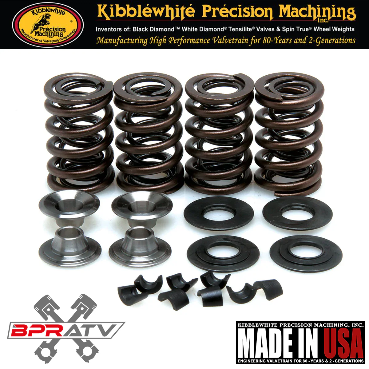 Yamaha YFZ450R YFZ450X YFZ 450 Kibblewhite Race Titanium Valve Springs Kit Seals - Image 5