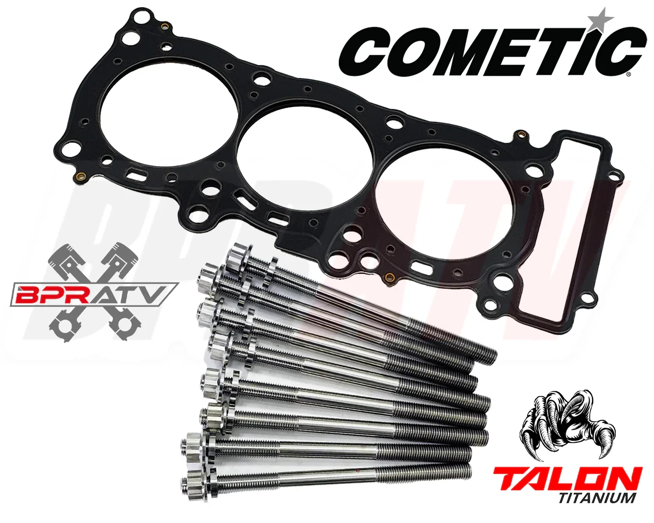 Yamaha YXZ 1000R OEM Piston Rings All 3 Ring Set MLS Head Gasket Titanium Studs! - Image 13
