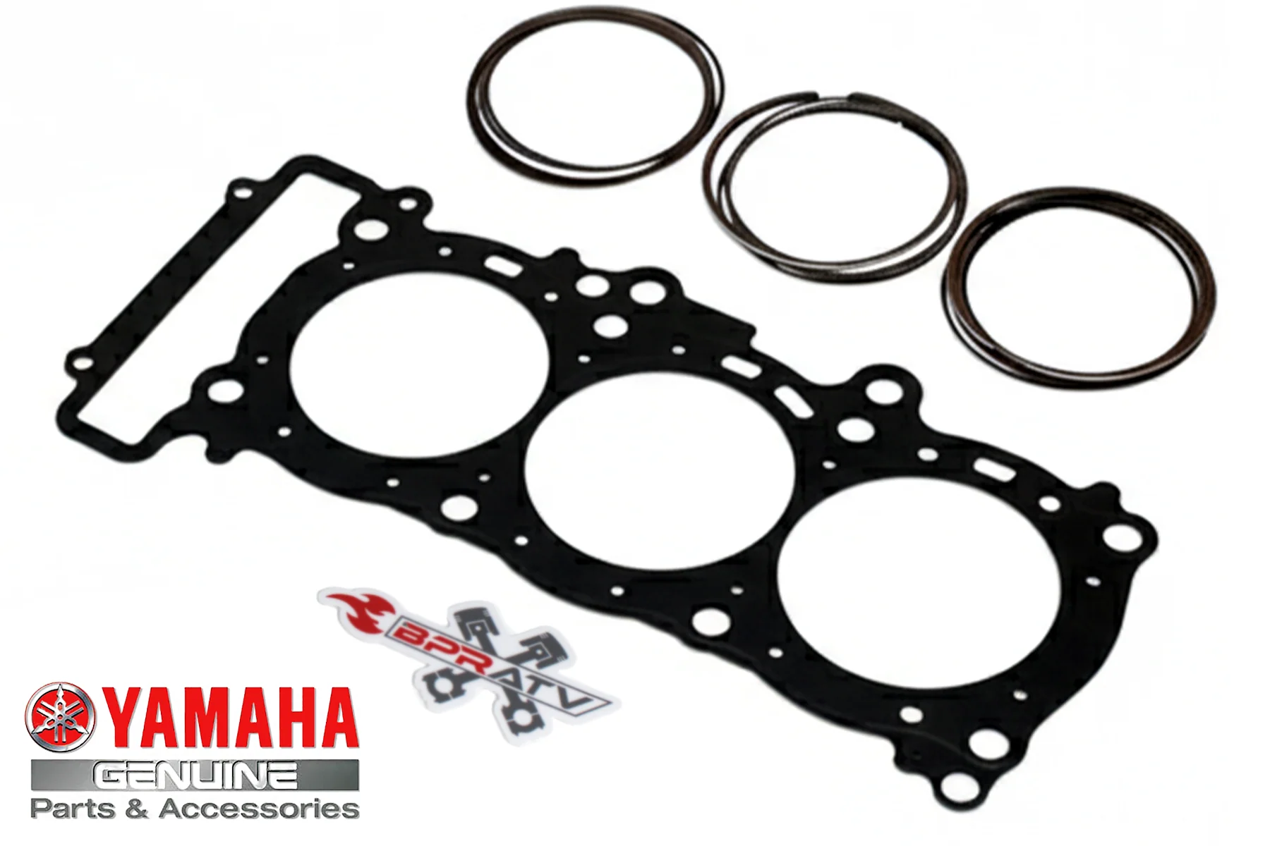 Yamaha YXZ 1000R OEM Piston Rings All 3 Ring Set MLS Head Gasket Titanium Studs! - Image 4