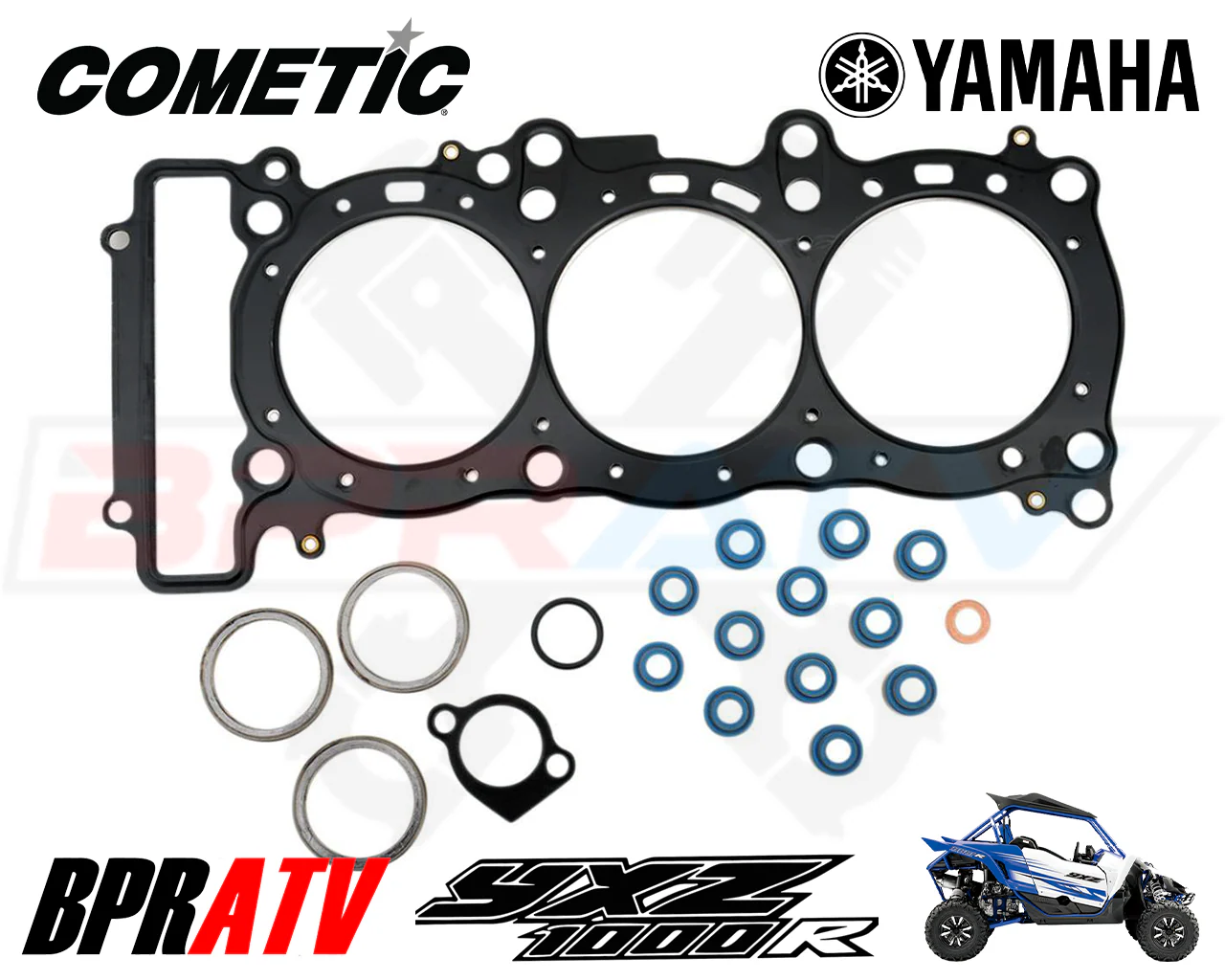 Yamaha YXZ1000R 80mm 9.5:1 Turbo Low Comp JE Pistons Kit & Cometic YXZ 1000R - Image 6