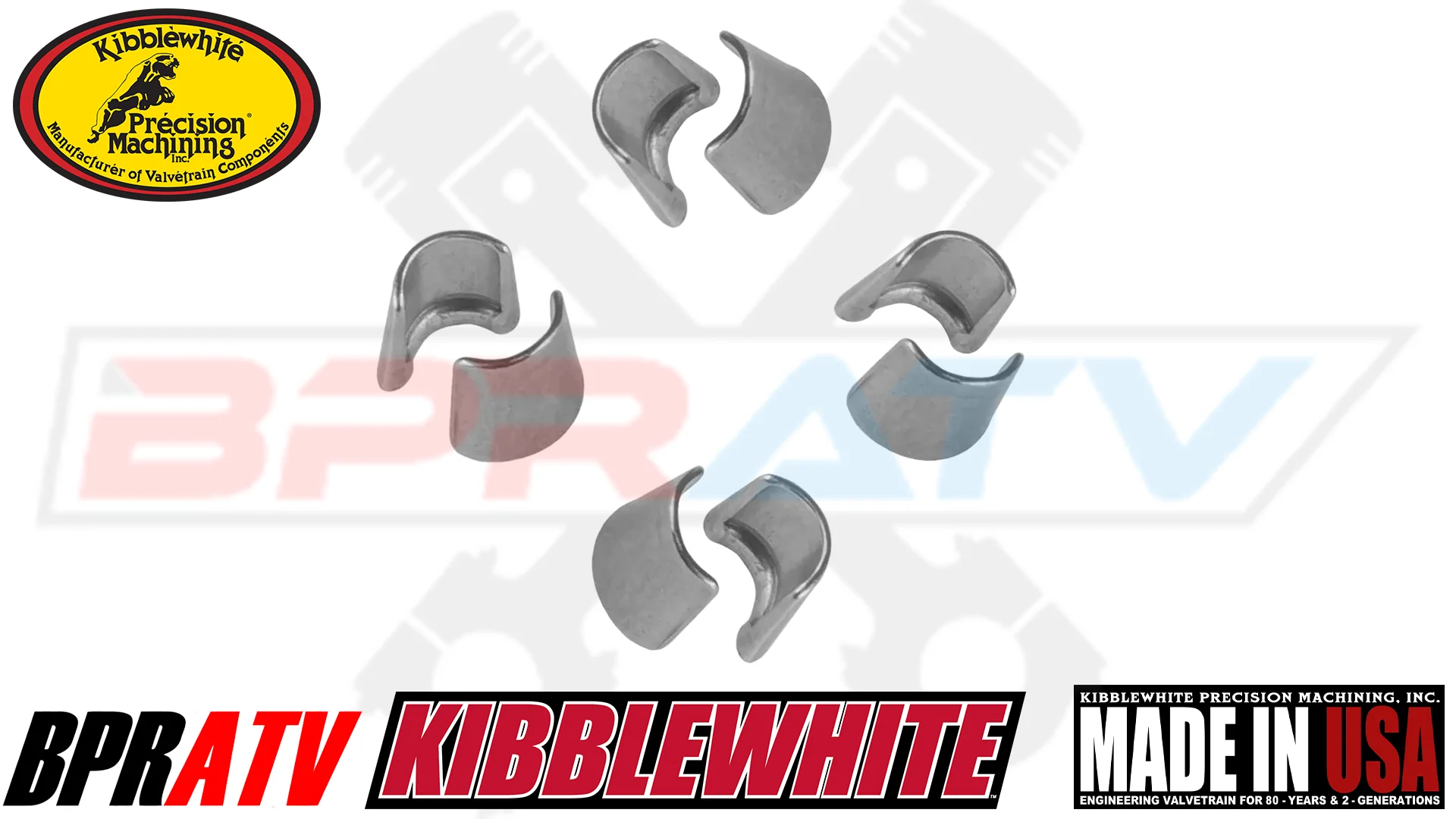 Yamaha YXZ1000R Kibblewhite Valve Keepers Cotters RED Viton Valve Stem Seals Set - Image 13