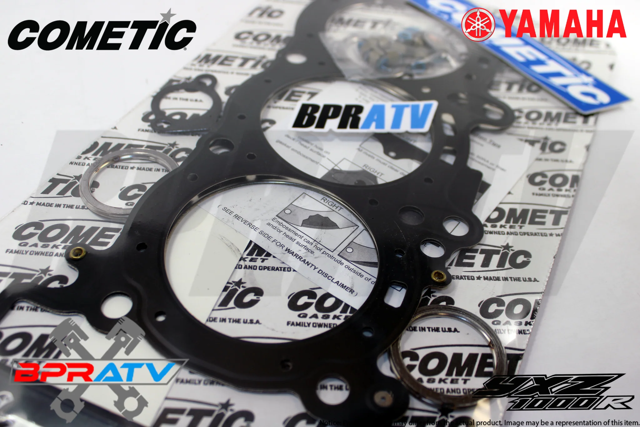 Yamaha YXZ1000R Turbo 80mm 9.5:1 JE Pistons Set & Cometic MLS Top End Gasket Kit - Image 14