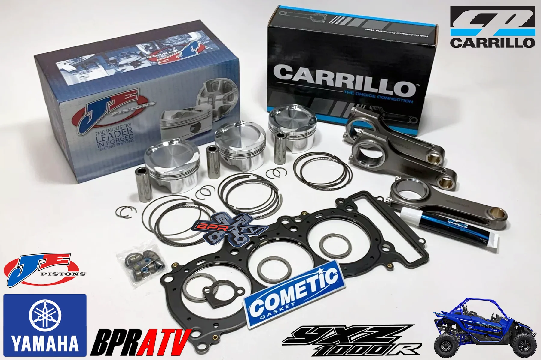 Yamaha YXZ1000R Turbo CP-Carrillo Rod Set 80mm 9.5:1 JE Pistons Cometic Top Kit - Image 19