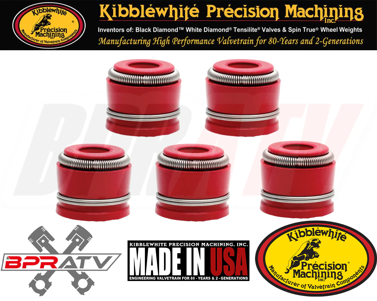 Yamaha YXZ1000R YXZ 1000 1000R Kibblewhite Viton Valve Stem Seals Seal Set Of 12 - Image 8