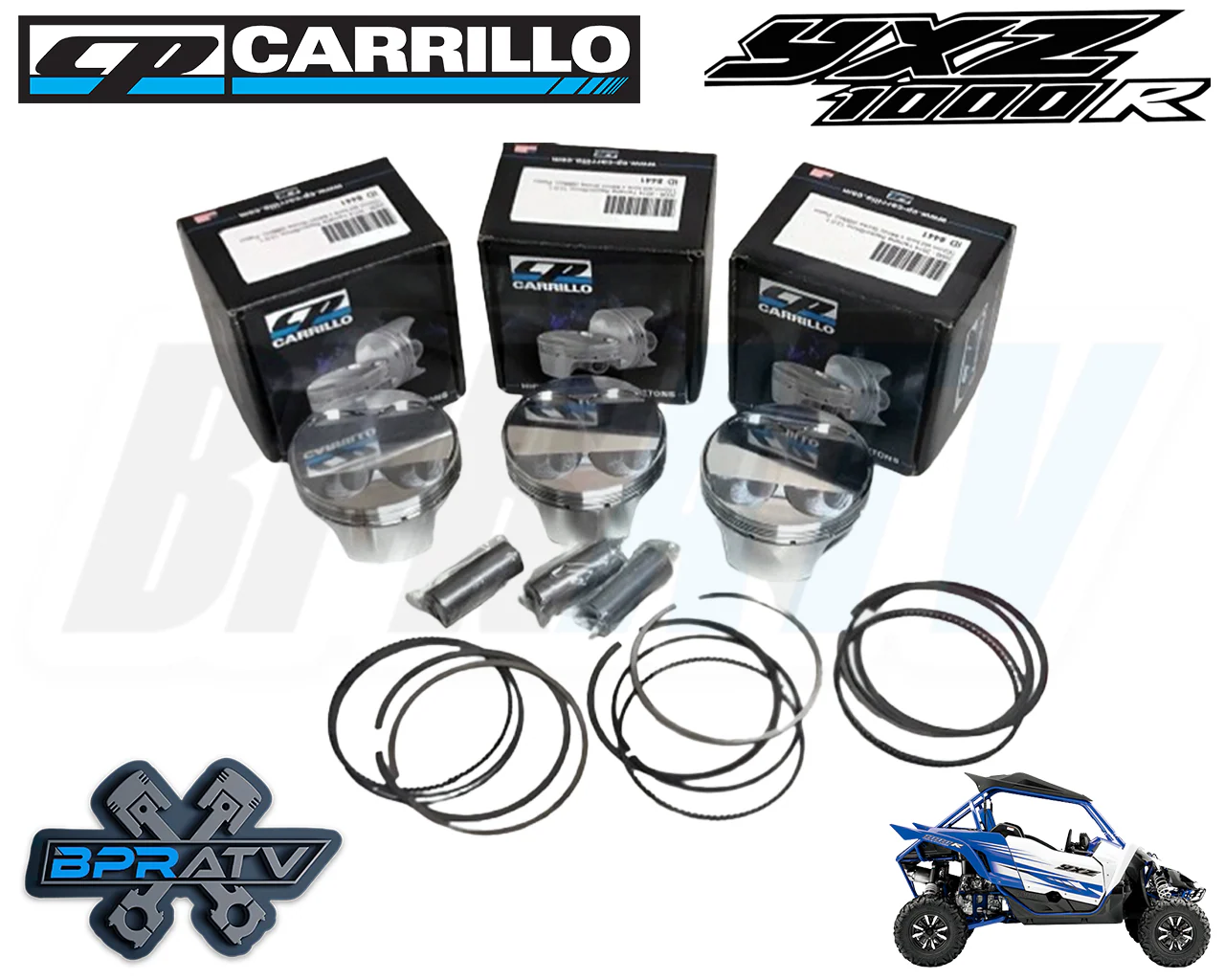 Yamaha YXZ1000R YXZ 1000R CP Piston KIBBLEWHITE Valves Cylinder Head Service Kit - Image 2