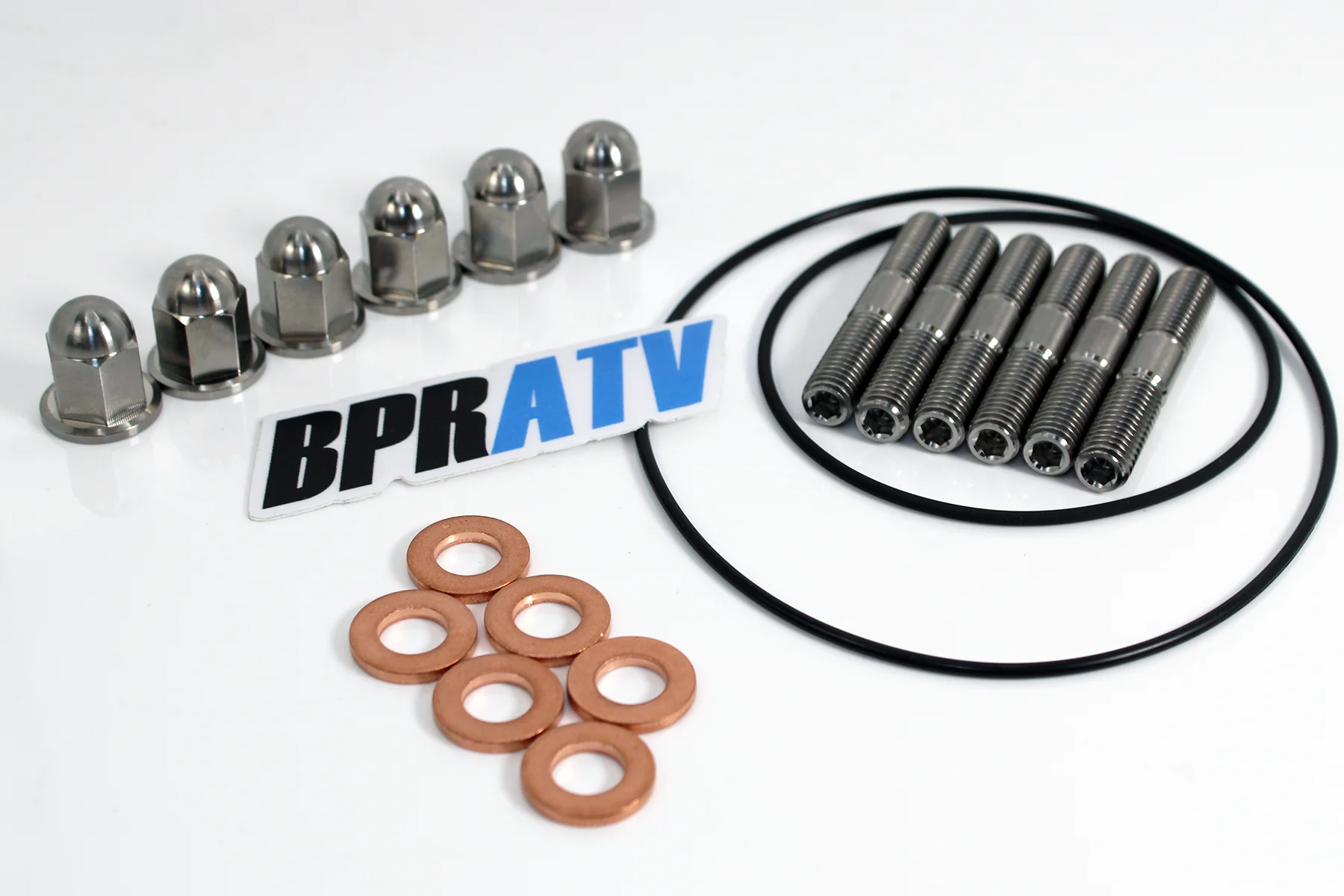 Yamaha YZ250 YZ 250 Cylinder Head & Titanium Stud Acorn Nuts Gaskets Install Kit - Image 13