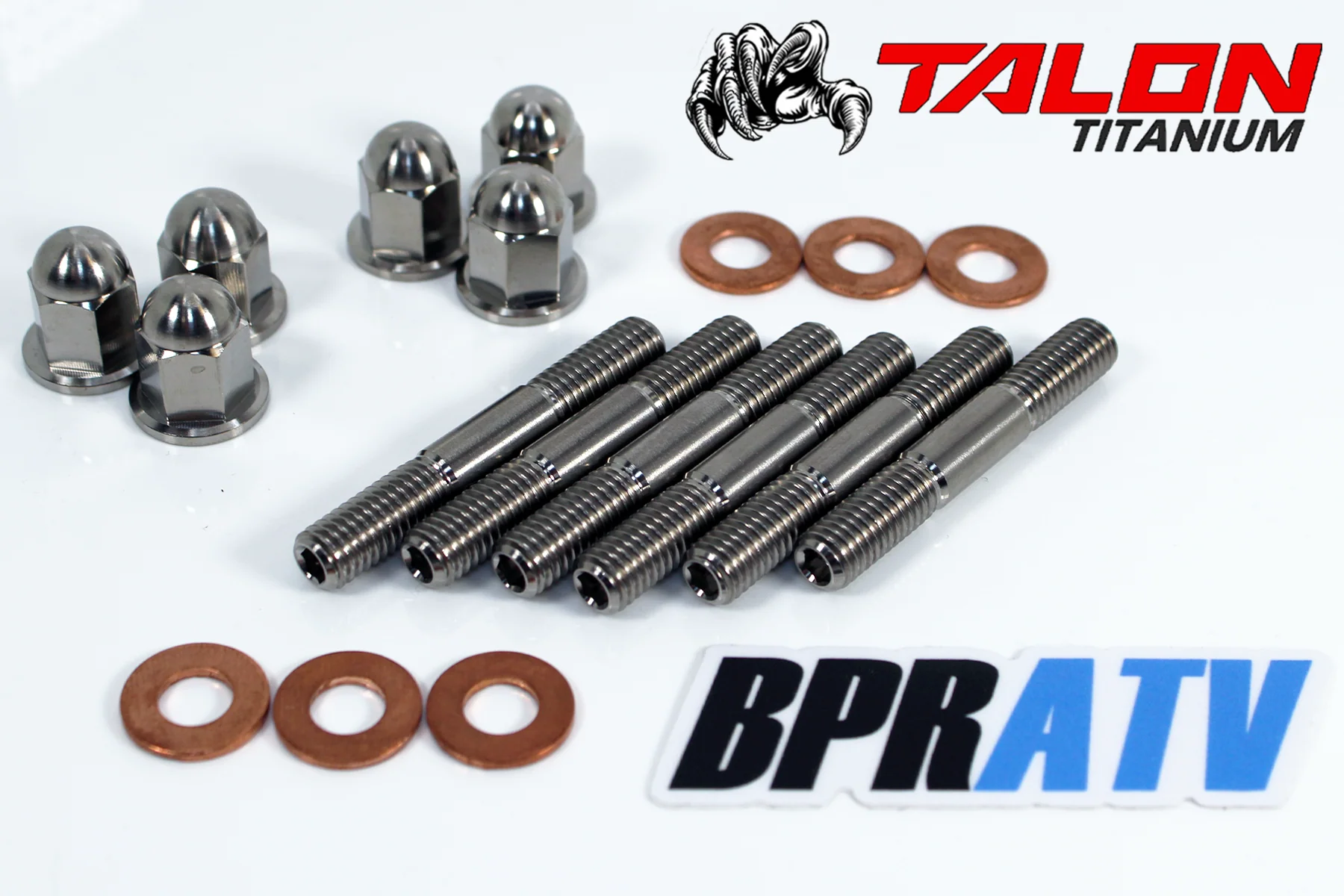 Yamaha YZ250 YZ 250 Cylinder Head & Titanium Stud Acorn Nuts Gaskets Install Kit - Image 14
