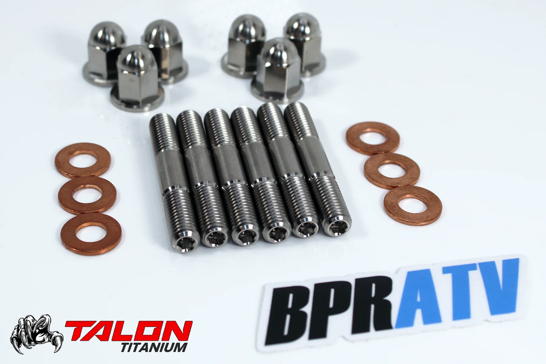 Yamaha YZ250 YZ 250 Cylinder Head & Titanium Stud Acorn Nuts Gaskets Install Kit - Image 20