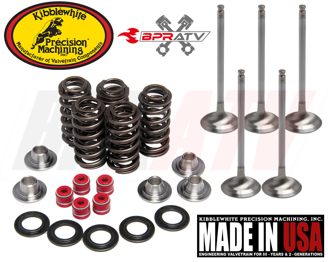Yamaha YZ250F Kibblewhite Black Diamond Intake Exhaust Valves & Spring Kit 01-13 - Image 11