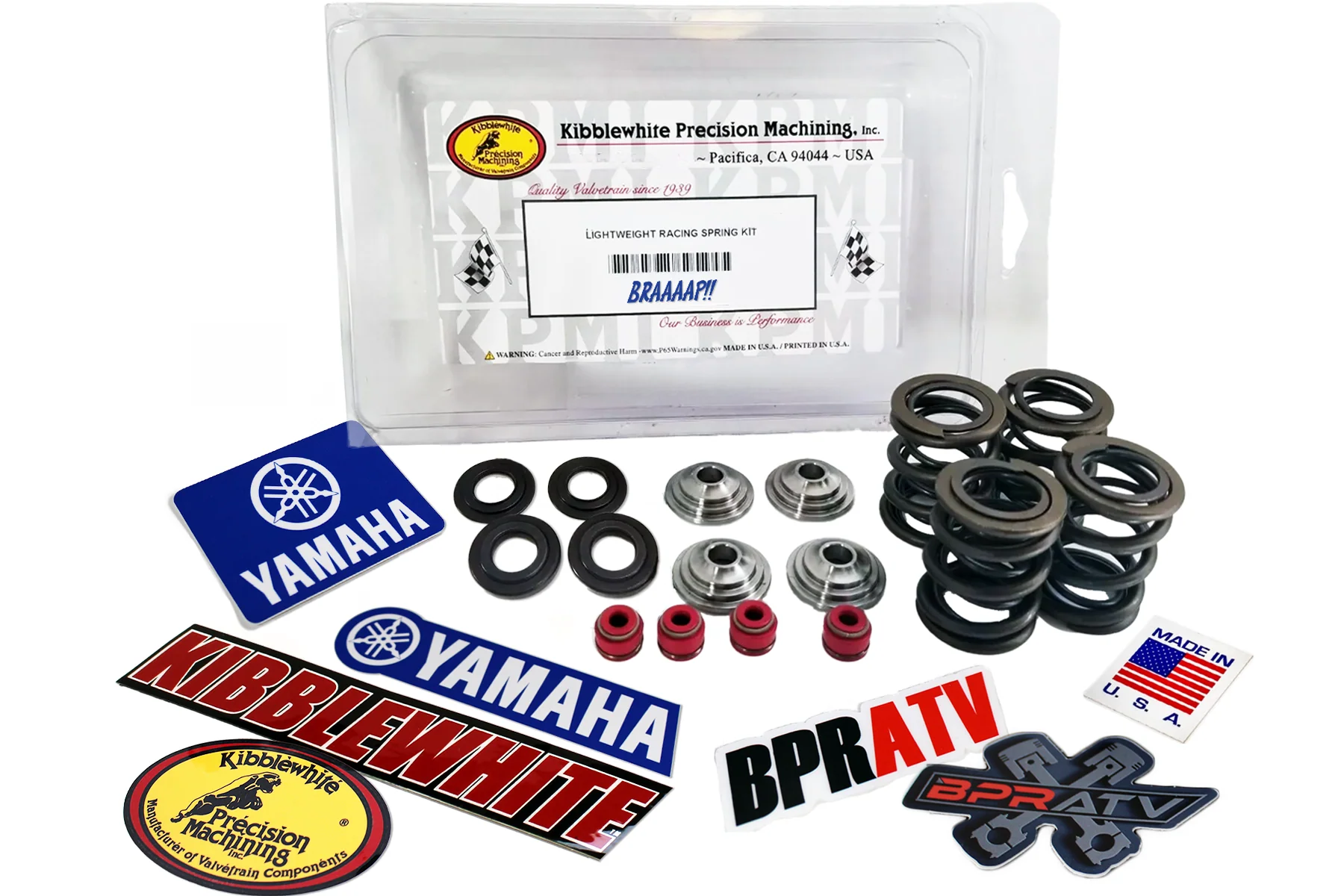 Yamaha YZ250F WR250F YZ250FX Kibblewhite Titanium Valve Springs Kit KP Red Seals - Image 2