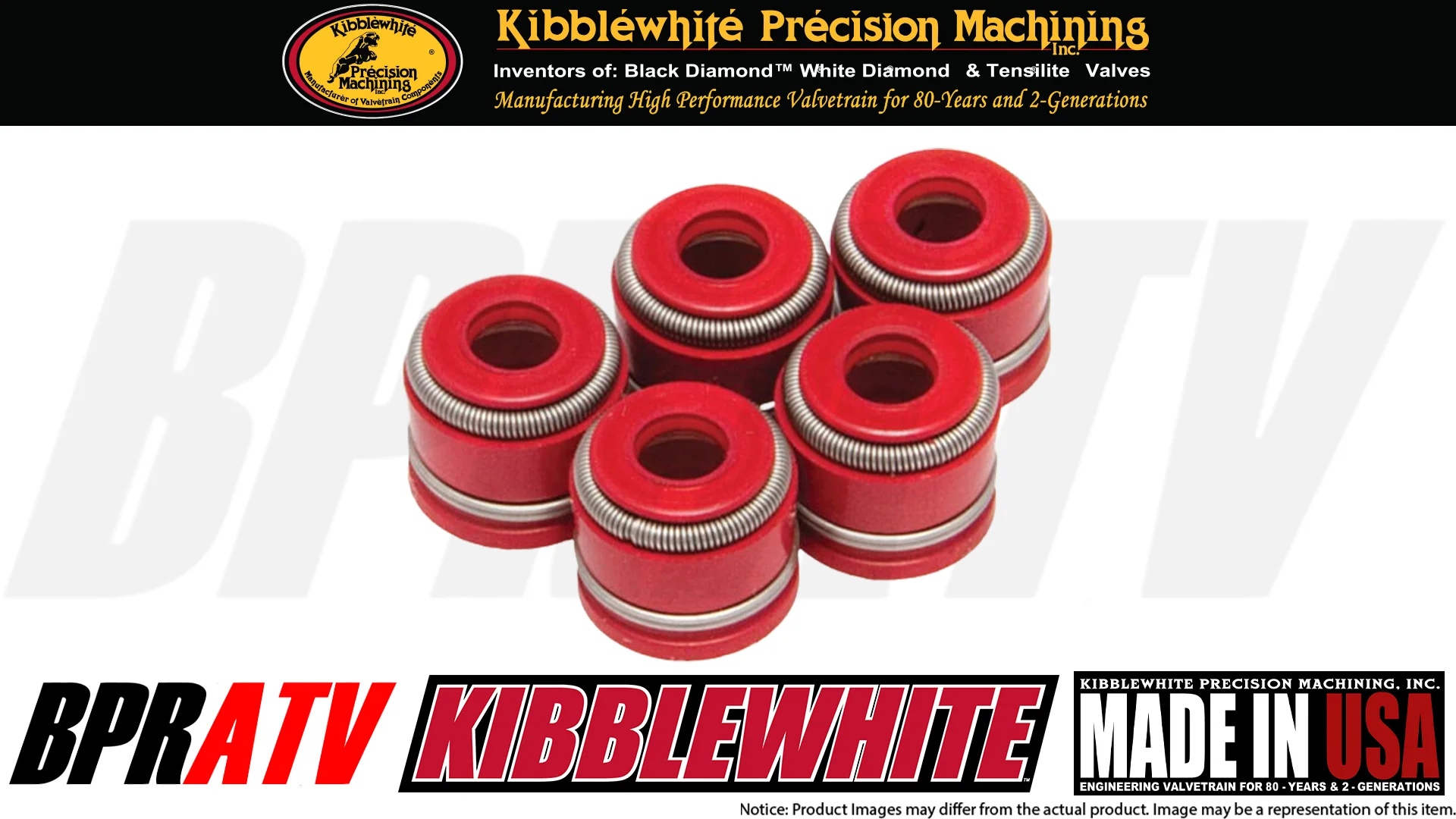 Yamaha YZ250F YZ 250F 01-13 Kibblewhite RED Viton Valve Stem Seals Seal Set of 5 - Image 9
