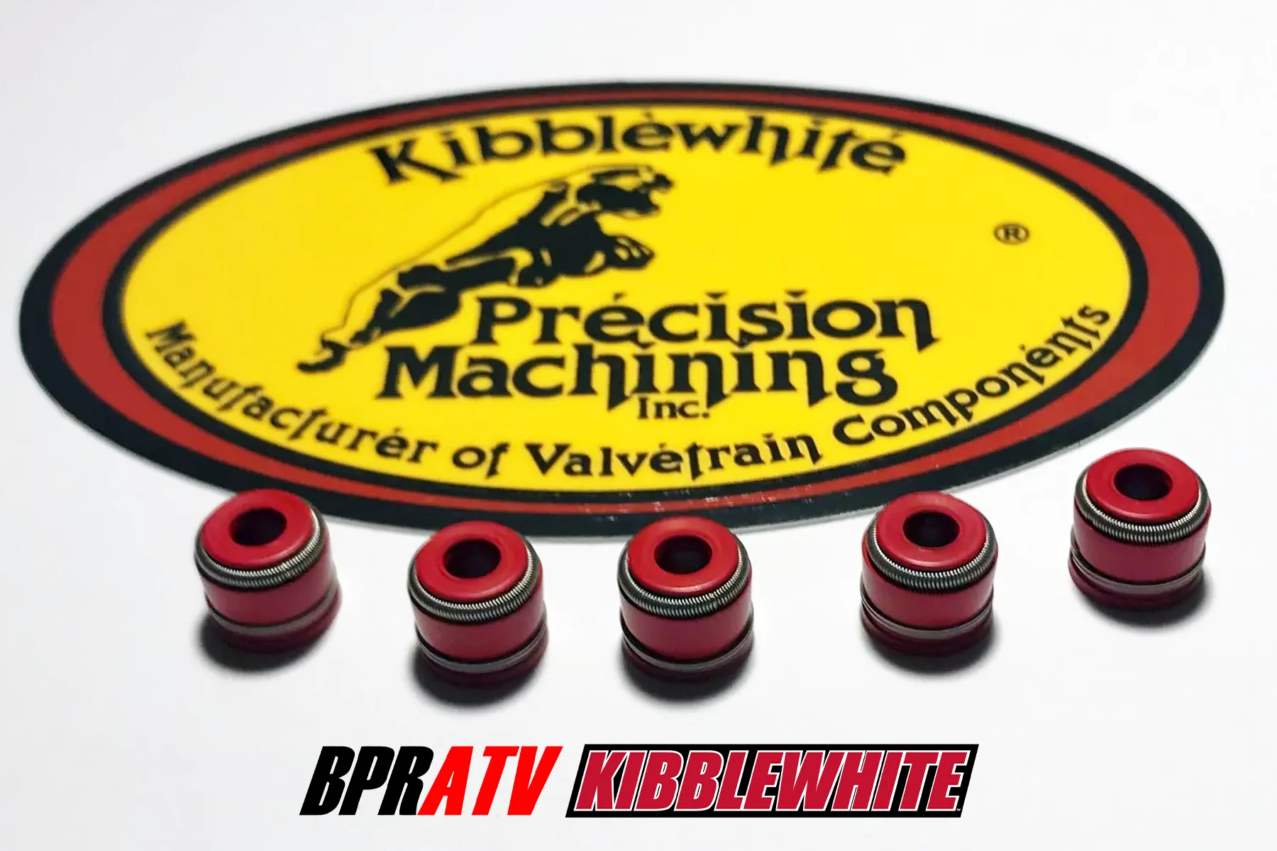 Yamaha YZ250FX YZ 250FX Kibblewhite Red Viton Valve Guide Stem Seals Full Set x4 - Image 6