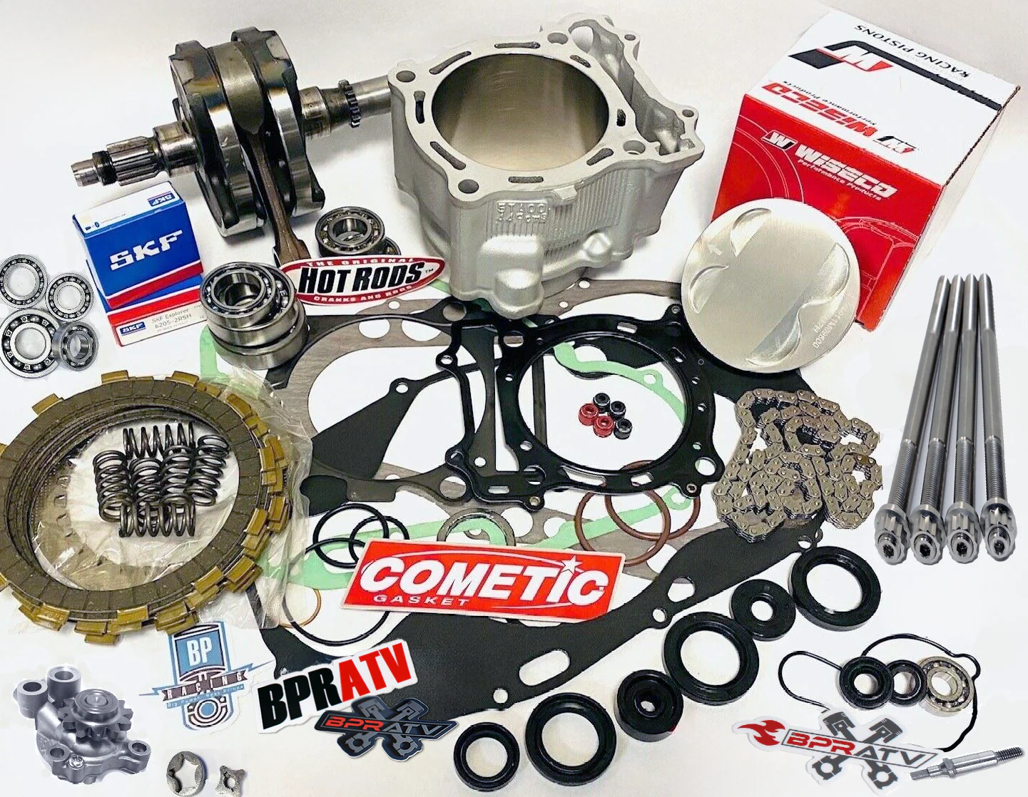 YFZ450 500cc +4mm Stroker Hot Rods Crankshaft Engine Rebuild Kit & Wiseco Piston - Image 19