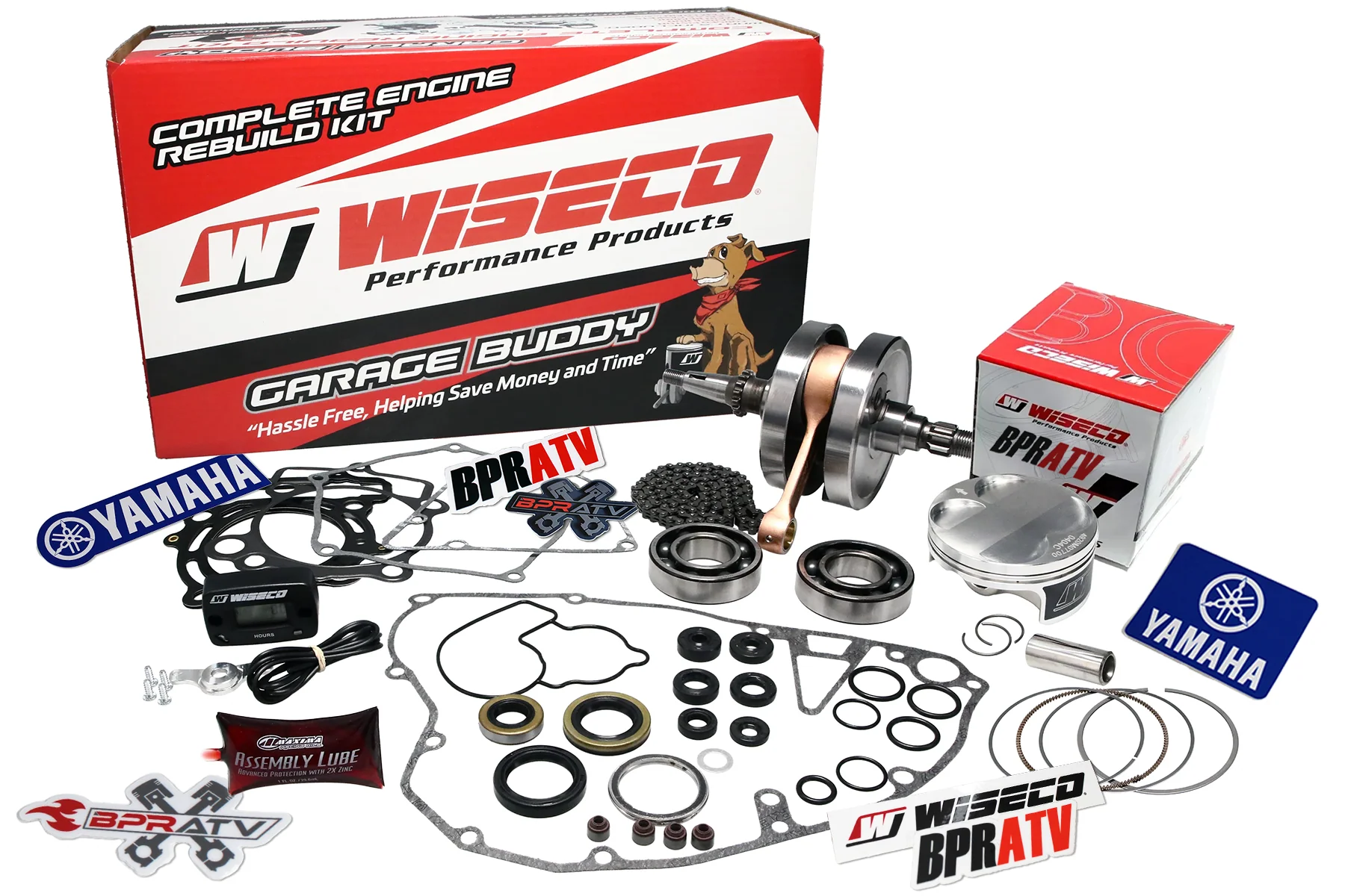 Complete Wiseco YFZ450 Engine Kit Crankshaft Top End Rebuild Gaskets Chain 04-13 - Image 3