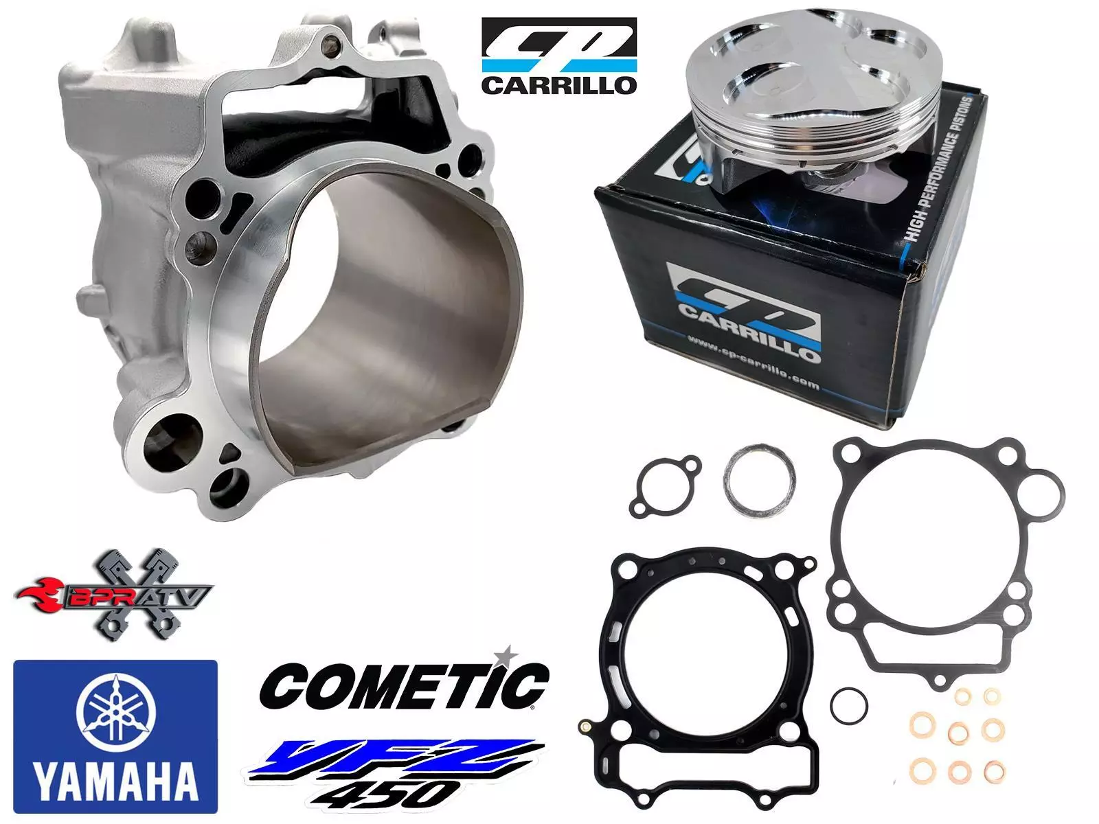 YFZ450 YFZ 450 95mm Stock Standard Bore Cylinder CP Piston Cometic Rebuild Kit - Image 2