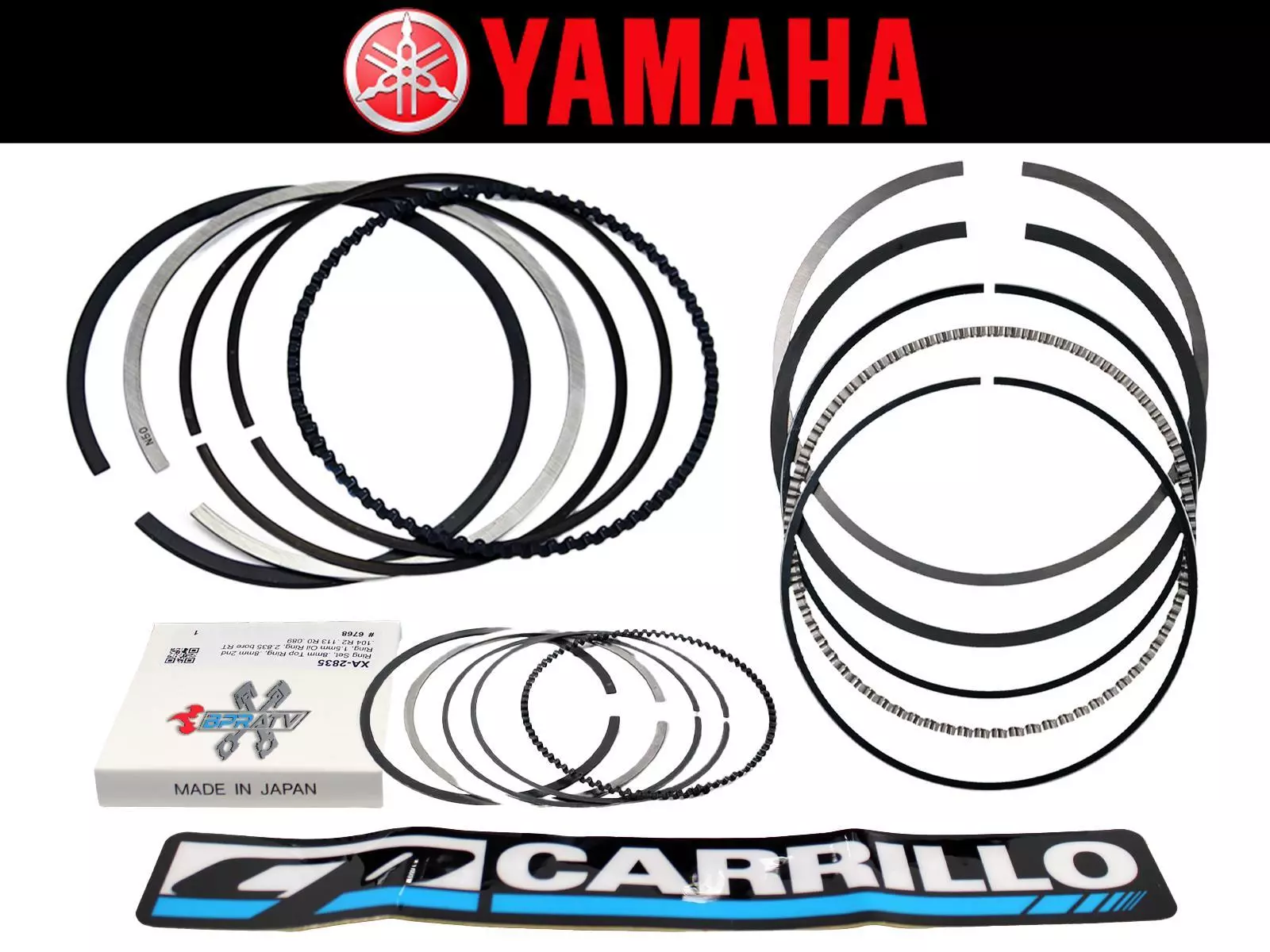 YFZ450 YFZ 450 95mm Stock Standard Bore Cylinder CP Piston Cometic Rebuild Kit - Image 9