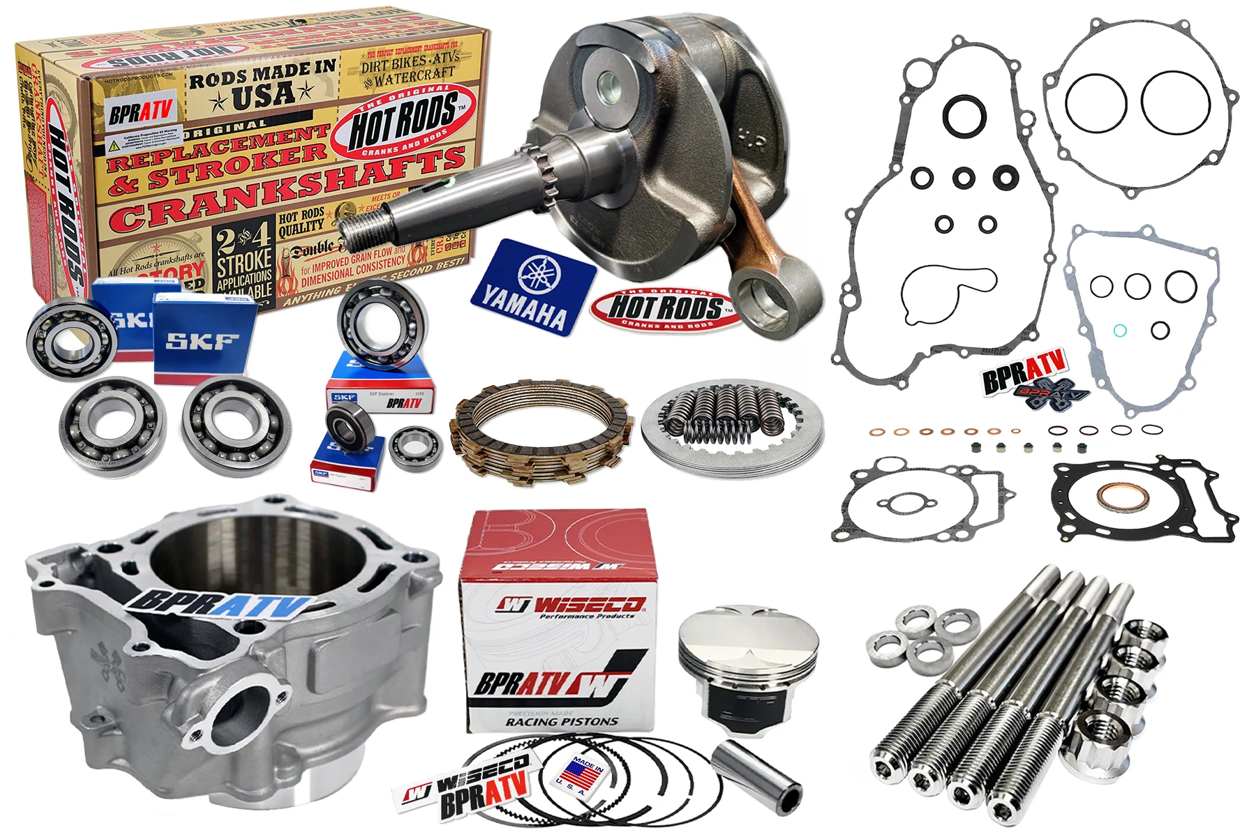 YFZ450 YFZ 450 98mm +3 500cc Big Bore Stroker Complete Motor Engine Rebuild Kit