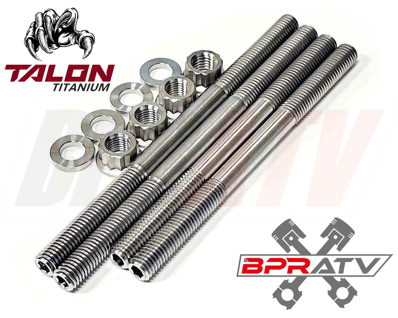 Best Yamaha YFZ450 YFZ 450 CARB Head Studs Titanium Cylinder Head Bolts Nut Kit - Image 2