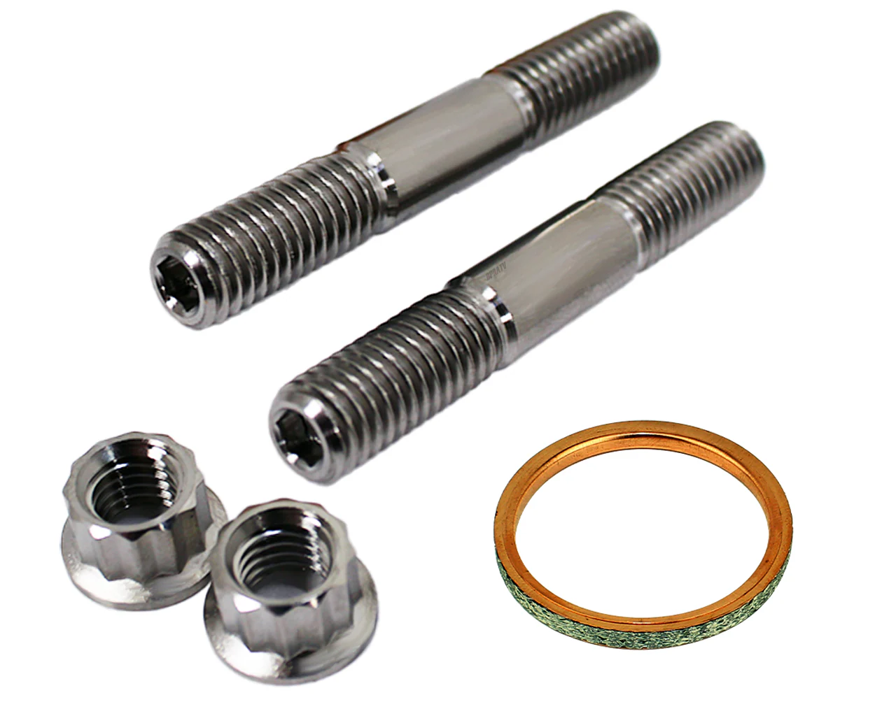 YFZ450 YFZ 450 TITANIUM Heavy Duty Head Pipe Exhaust Studs & Exhaust Gaskets Kit - Image 4