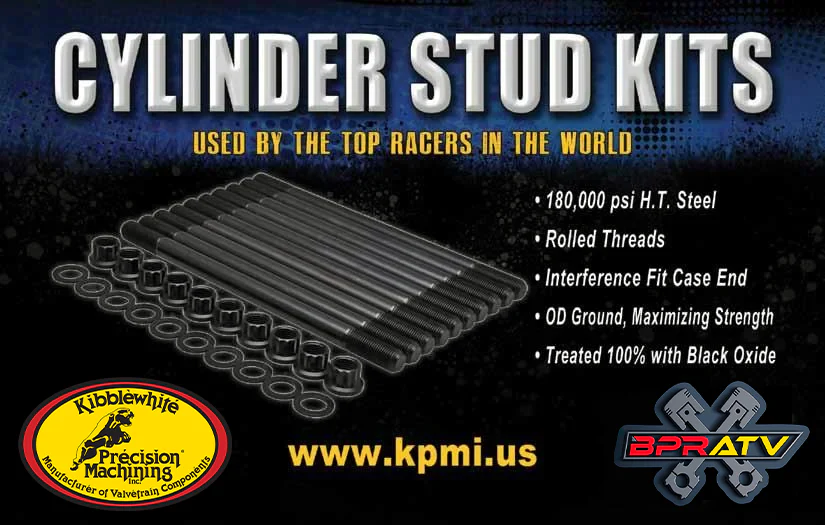 YFZ450R YFZ 450R Kibblewhite Head Stud Bolts Kit KPMI Cylinder Stud Kit 80-82800 - Image 12