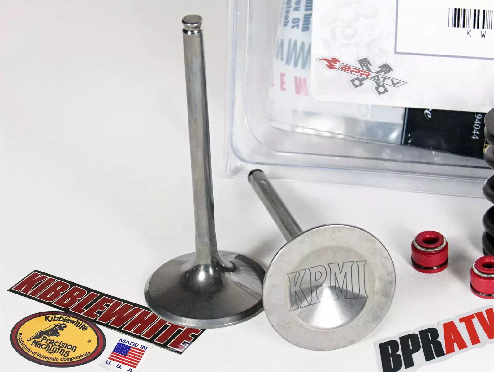 YFZ450R YFZ 450R Stock Replacement Kibblewhite Intake Exhaust Valves RED Seals - Image 4