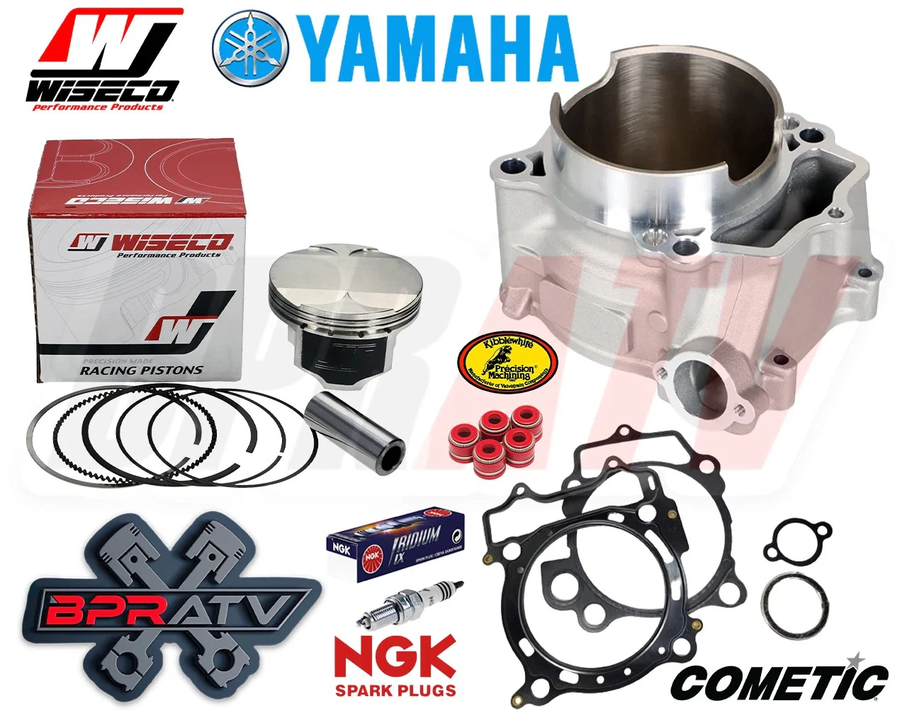 YFZ450R YFZ 450R Wiseco 12.4 Piston 95mm Stock Bore Cylinder Top End Rebuild Kit - Image 17