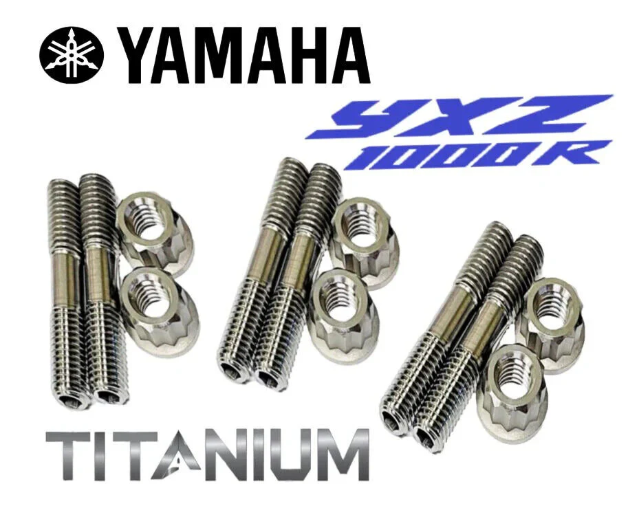 YXZ1000R EPS SS SE Ti Exhaust Studs Heavy Duty Titanium Head Pipe Stud Bolt Kit - Image 5