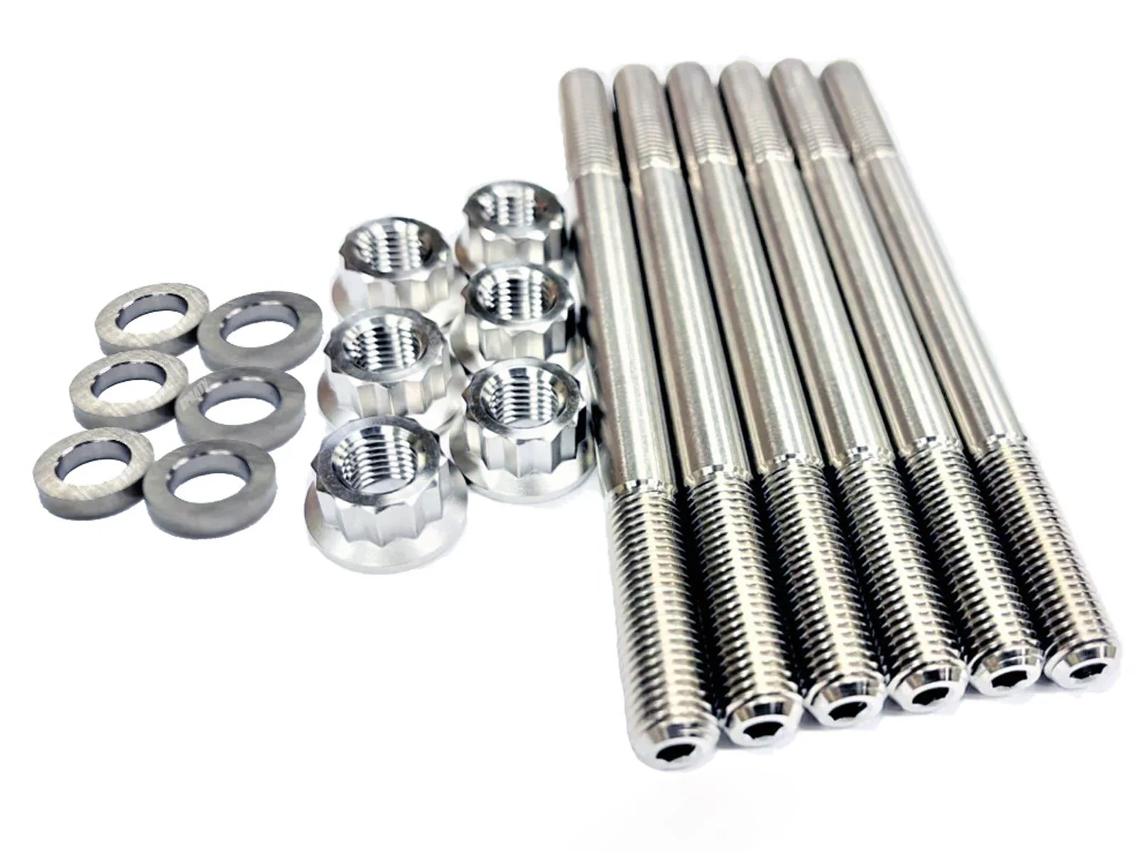 Yamaha YXZ1000R Cylinder Head Studs TITANIUM Heavy Duty Stud Nut Kit Set - Image 17