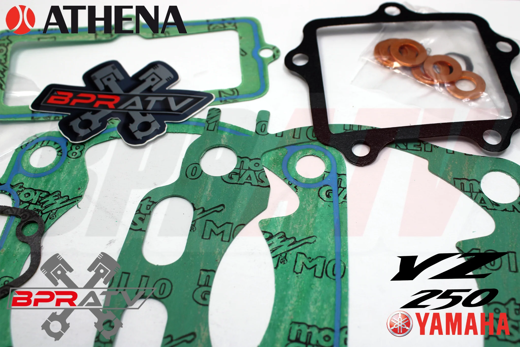 YZ250 YZ 250 ATHENA Big Bore 72mm Top End Gasket TITANIUM Cylinder Head Stud Kit - Image 12