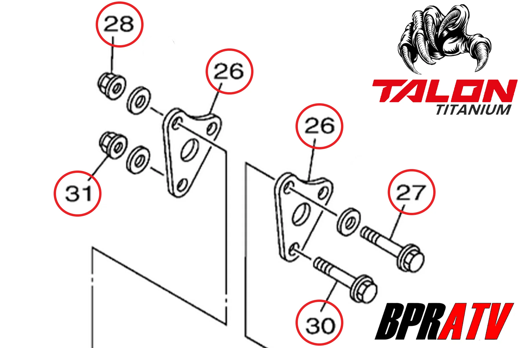 YZ250 YZ 250 Motor Mount Billet CNC Heavy Duty Engine Mounting TITANIUM Bolt Kit - Image 5