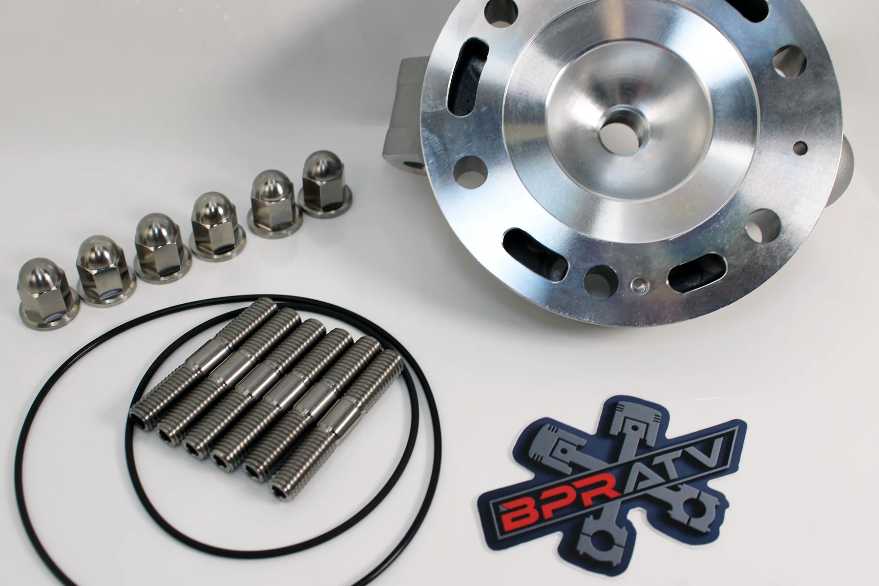 YZ250 YZ 250 Stock Cylinder Head Titanium Stud Kit Acorn Nuts Gasket Rebuild Kit - Image 9