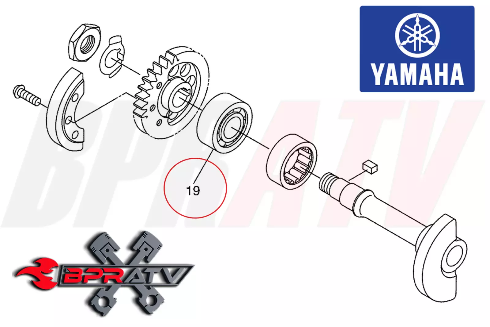 YZ250F YZ 250F 450F WR250 Crank Counter Balancer Bearing Replaces 93305-20301-00 - Image 3