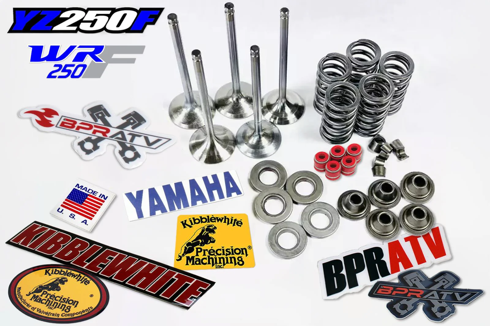YZ250F YZ 250F WR 250F Kibblewhite Valves Valve Springs Guides Complete Head Kit - Image 3